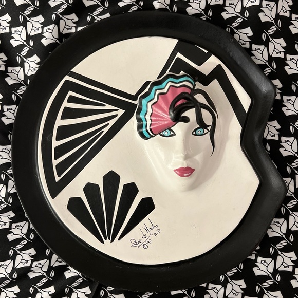 Vintage 1990 Sculpted Visual Painting Art - - Signed by...